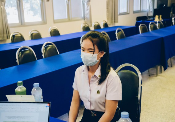 ภาพกิจกรรม  คณะวิทยาศาสตร์และเทคโนโลยี จัดสัมภาษณ์ทุนเพื่อการศึกษา ปตท.สผ. โครงการเอส 1 ประจำปีการศึกษา 2565 จากบริษัท ปตท.สผ.สยาม จำกัด