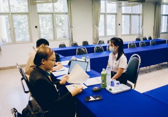 ภาพกิจกรรม  คณะวิทยาศาสตร์และเทคโนโลยี จัดสัมภาษณ์ทุนเพื่อการศึกษา ปตท.สผ. โครงการเอส 1 ประจำปีการศึกษา 2565 จากบริษัท ปตท.สผ.สยาม จำกัด
