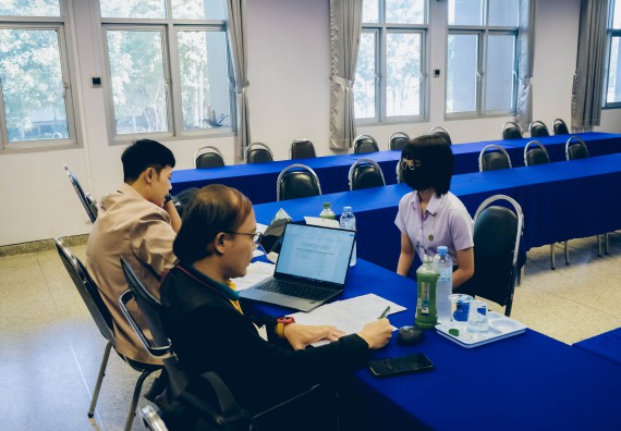 ภาพกิจกรรม  คณะวิทยาศาสตร์และเทคโนโลยี จัดสัมภาษณ์ทุนเพื่อการศึกษา ปตท.สผ. โครงการเอส 1 ประจำปีการศึกษา 2565 จากบริษัท ปตท.สผ.สยาม จำกัด