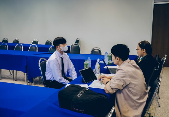 ภาพกิจกรรม  คณะวิทยาศาสตร์และเทคโนโลยี จัดสัมภาษณ์ทุนเพื่อการศึกษา ปตท.สผ. โครงการเอส 1 ประจำปีการศึกษา 2565 จากบริษัท ปตท.สผ.สยาม จำกัด