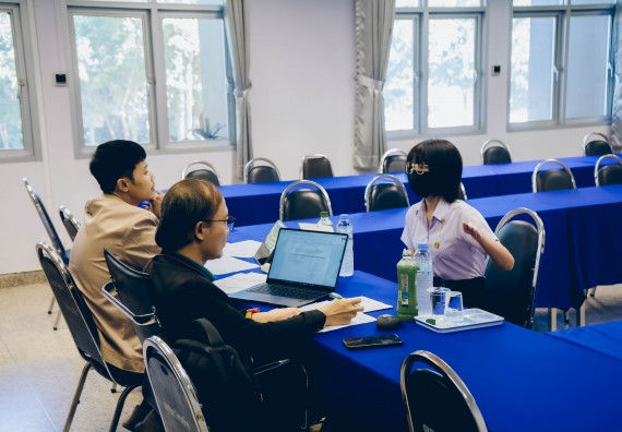 ภาพกิจกรรม  คณะวิทยาศาสตร์และเทคโนโลยี จัดสัมภาษณ์ทุนเพื่อการศึกษา ปตท.สผ. โครงการเอส 1 ประจำปีการศึกษา 2565 จากบริษัท ปตท.สผ.สยาม จำกัด