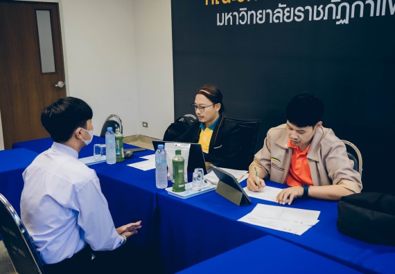 ภาพกิจกรรม  คณะวิทยาศาสตร์และเทคโนโลยี จัดสัมภาษณ์ทุนเพื่อการศึกษา ปตท.สผ. โครงการเอส 1 ประจำปีการศึกษา 2565 จากบริษัท ปตท.สผ.สยาม จำกัด