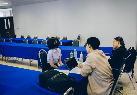 ภาพกิจกรรม  คณะวิทยาศาสตร์และเทคโนโลยี จัดสัมภาษณ์ทุนเพื่อการศึกษา ปตท.สผ. โครงการเอส 1 ประจำปีการศึกษา 2565 จากบริษัท ปตท.สผ.สยาม จำกัด