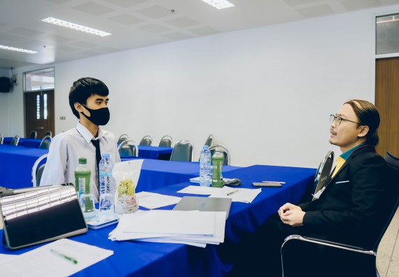 ภาพกิจกรรม  คณะวิทยาศาสตร์และเทคโนโลยี จัดสัมภาษณ์ทุนเพื่อการศึกษา ปตท.สผ. โครงการเอส 1 ประจำปีการศึกษา 2565 จากบริษัท ปตท.สผ.สยาม จำกัด