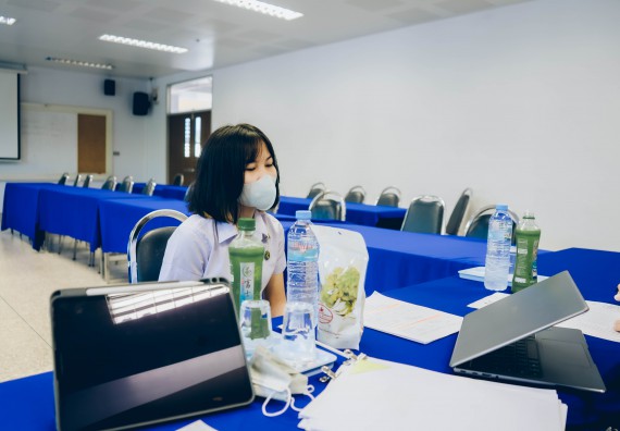 ภาพกิจกรรม  คณะวิทยาศาสตร์และเทคโนโลยี จัดสัมภาษณ์ทุนเพื่อการศึกษา ปตท.สผ. โครงการเอส 1 ประจำปีการศึกษา 2565 จากบริษัท ปตท.สผ.สยาม จำกัด