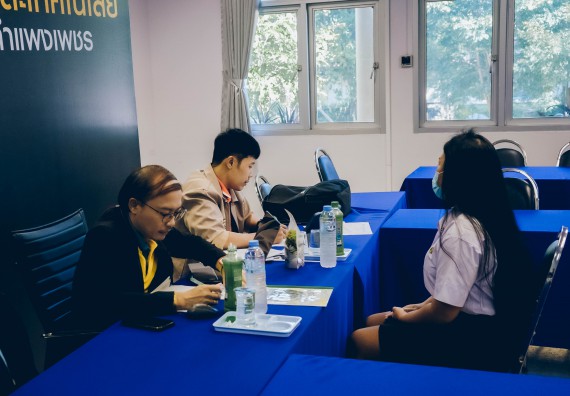 ภาพกิจกรรม  คณะวิทยาศาสตร์และเทคโนโลยี จัดสัมภาษณ์ทุนเพื่อการศึกษา ปตท.สผ. โครงการเอส 1 ประจำปีการศึกษา 2565 จากบริษัท ปตท.สผ.สยาม จำกัด