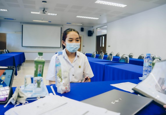 ภาพกิจกรรม  คณะวิทยาศาสตร์และเทคโนโลยี จัดสัมภาษณ์ทุนเพื่อการศึกษา ปตท.สผ. โครงการเอส 1 ประจำปีการศึกษา 2565 จากบริษัท ปตท.สผ.สยาม จำกัด