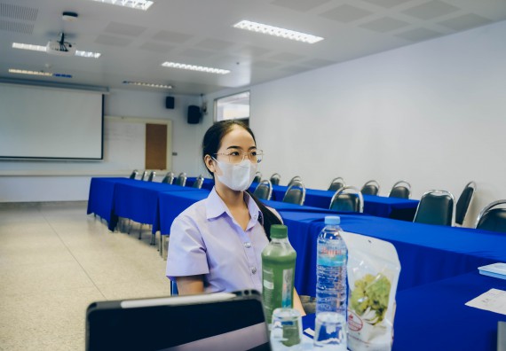 ภาพกิจกรรม  คณะวิทยาศาสตร์และเทคโนโลยี จัดสัมภาษณ์ทุนเพื่อการศึกษา ปตท.สผ. โครงการเอส 1 ประจำปีการศึกษา 2565 จากบริษัท ปตท.สผ.สยาม จำกัด