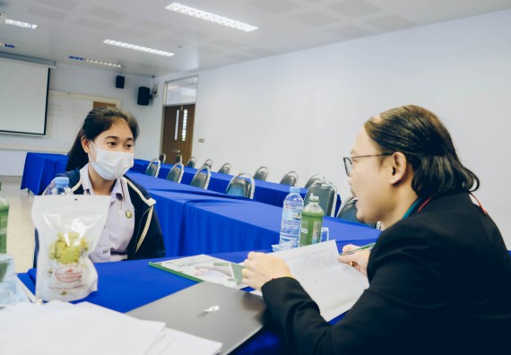ภาพกิจกรรม  คณะวิทยาศาสตร์และเทคโนโลยี จัดสัมภาษณ์ทุนเพื่อการศึกษา ปตท.สผ. โครงการเอส 1 ประจำปีการศึกษา 2565 จากบริษัท ปตท.สผ.สยาม จำกัด