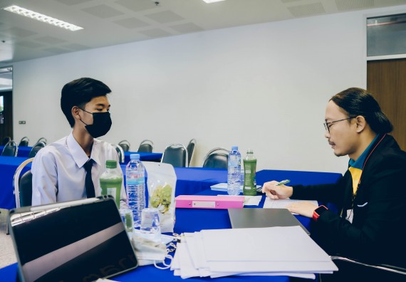 ภาพกิจกรรม  คณะวิทยาศาสตร์และเทคโนโลยี จัดสัมภาษณ์ทุนเพื่อการศึกษา ปตท.สผ. โครงการเอส 1 ประจำปีการศึกษา 2565 จากบริษัท ปตท.สผ.สยาม จำกัด