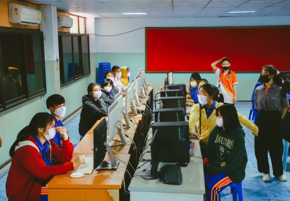 ภาพกิจกรรม  คณะวิทยาศาสตร์และเทคโนโลยี จัดกิจกรรมค่ายวิทยาศาสตร์สัญจร ปีการศึกษา 2565 ให้กับนักเรียนระดับชั้นมัธยมศึกษาตอนปลาย โรงเรียนไทรงามพิทยาคม