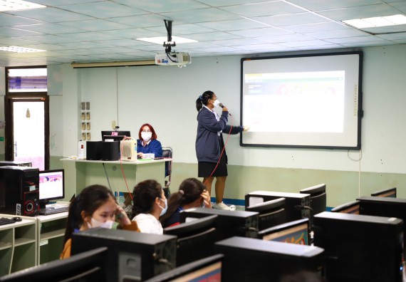 ภาพกิจกรรม  คณะวิทยาศาสตร์และเทคโนโลยี จัดกิจกรรมค่ายวิทยาศาสตร์สัญจร ปีการศึกษา 2565 ให้กับนักเรียนระดับชั้นมัธยมศึกษาตอนปลาย โรงเรียนไทรงามพิทยาคม