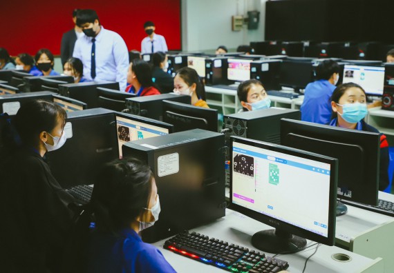 ภาพกิจกรรม  คณะวิทยาศาสตร์และเทคโนโลยี จัดกิจกรรมค่ายวิทยาศาสตร์สัญจร ปีการศึกษา 2565 ให้กับนักเรียนระดับชั้นมัธยมศึกษาตอนปลาย โรงเรียนไทรงามพิทยาคม