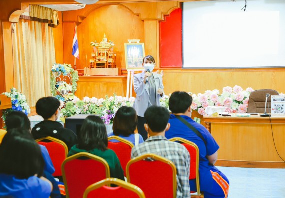 ภาพกิจกรรม  คณะวิทยาศาสตร์และเทคโนโลยี จัดกิจกรรมค่ายวิทยาศาสตร์สัญจร ปีการศึกษา 2565 ให้กับนักเรียนระดับชั้นมัธยมศึกษาตอนปลาย โรงเรียนไทรงามพิทยาคม