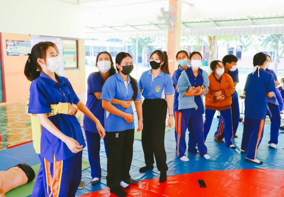 ภาพกิจกรรม  คณะวิทยาศาสตร์และเทคโนโลยี จัดกิจกรรมค่ายวิทยาศาสตร์สัญจร ปีการศึกษา 2565 ให้กับนักเรียนระดับชั้นมัธยมศึกษาตอนปลาย โรงเรียนไทรงามพิทยาคม