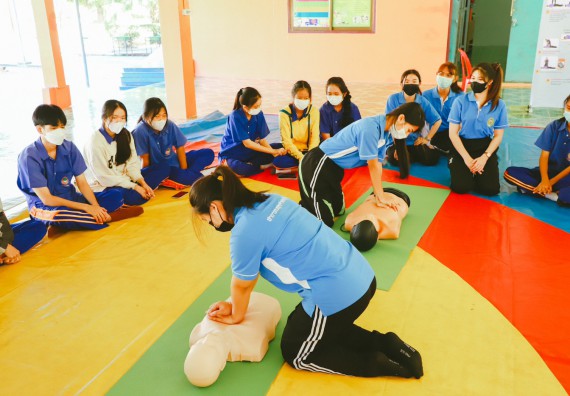 ภาพกิจกรรม  คณะวิทยาศาสตร์และเทคโนโลยี จัดกิจกรรมค่ายวิทยาศาสตร์สัญจร ปีการศึกษา 2565 ให้กับนักเรียนระดับชั้นมัธยมศึกษาตอนปลาย โรงเรียนไทรงามพิทยาคม