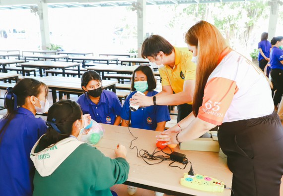 ภาพกิจกรรม  คณะวิทยาศาสตร์และเทคโนโลยี จัดกิจกรรมค่ายวิทยาศาสตร์สัญจร ปีการศึกษา 2565 ให้กับนักเรียนระดับชั้นมัธยมศึกษาตอนปลาย โรงเรียนไทรงามพิทยาคม