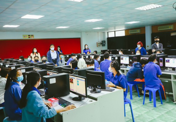 ภาพกิจกรรม  คณะวิทยาศาสตร์และเทคโนโลยี จัดกิจกรรมค่ายวิทยาศาสตร์สัญจร ปีการศึกษา 2565 ให้กับนักเรียนระดับชั้นมัธยมศึกษาตอนปลาย โรงเรียนไทรงามพิทยาคม