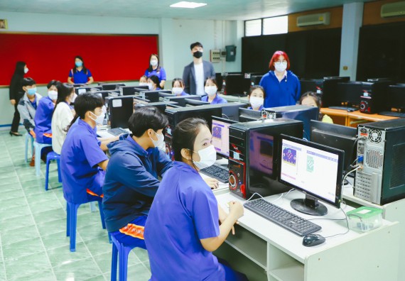 ภาพกิจกรรม  คณะวิทยาศาสตร์และเทคโนโลยี จัดกิจกรรมค่ายวิทยาศาสตร์สัญจร ปีการศึกษา 2565 ให้กับนักเรียนระดับชั้นมัธยมศึกษาตอนปลาย โรงเรียนไทรงามพิทยาคม