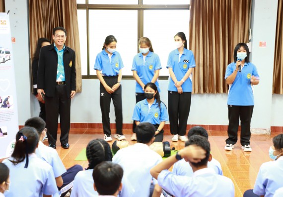 ภาพกิจกรรม  คณะวิทยาศาสตร์และเทคโนโลยี จัดกิจกรรมค่ายวิทยาศาสตร์สัญจร ปีการศึกษา 2565 ให้กับนักเรียนระดับชั้นมัธยมศึกษาตอนปลาย โรงเรียนวังไทรวิทยาคม