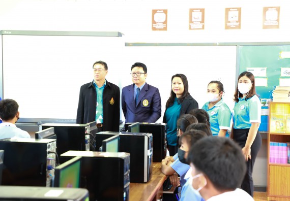 ภาพกิจกรรม  คณะวิทยาศาสตร์และเทคโนโลยี จัดกิจกรรมค่ายวิทยาศาสตร์สัญจร ปีการศึกษา 2565 ให้กับนักเรียนระดับชั้นมัธยมศึกษาตอนปลาย โรงเรียนวังไทรวิทยาคม