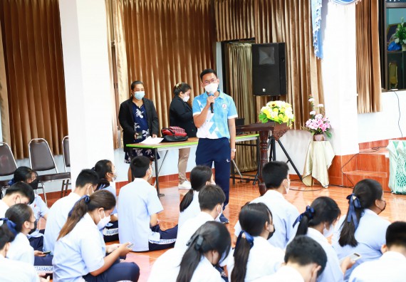 ภาพกิจกรรม  คณะวิทยาศาสตร์และเทคโนโลยี จัดกิจกรรมค่ายวิทยาศาสตร์สัญจร ปีการศึกษา 2565 ให้กับนักเรียนระดับชั้นมัธยมศึกษาตอนปลาย โรงเรียนวังไทรวิทยาคม