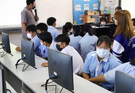 ภาพกิจกรรม  คณะวิทยาศาสตร์และเทคโนโลยี จัดกิจกรรมค่ายวิทยาศาสตร์สัญจร ปีการศึกษา 2565 ให้กับนักเรียนระดับชั้นมัธยมศึกษาตอนปลาย โรงเรียนวังไทรวิทยาคม