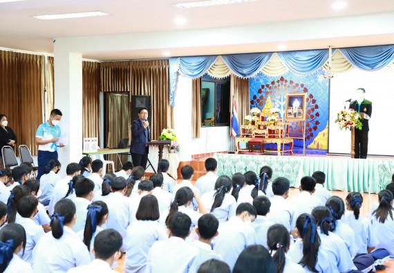 ภาพกิจกรรม  คณะวิทยาศาสตร์และเทคโนโลยี จัดกิจกรรมค่ายวิทยาศาสตร์สัญจร ปีการศึกษา 2565 ให้กับนักเรียนระดับชั้นมัธยมศึกษาตอนปลาย โรงเรียนวังไทรวิทยาคม