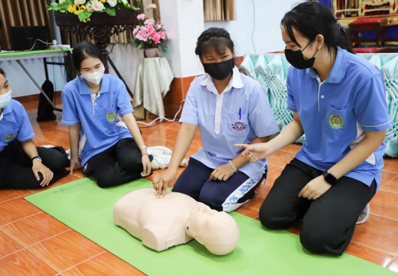 ภาพกิจกรรม  คณะวิทยาศาสตร์และเทคโนโลยี จัดกิจกรรมค่ายวิทยาศาสตร์สัญจร ปีการศึกษา 2565 ให้กับนักเรียนระดับชั้นมัธยมศึกษาตอนปลาย โรงเรียนวังไทรวิทยาคม