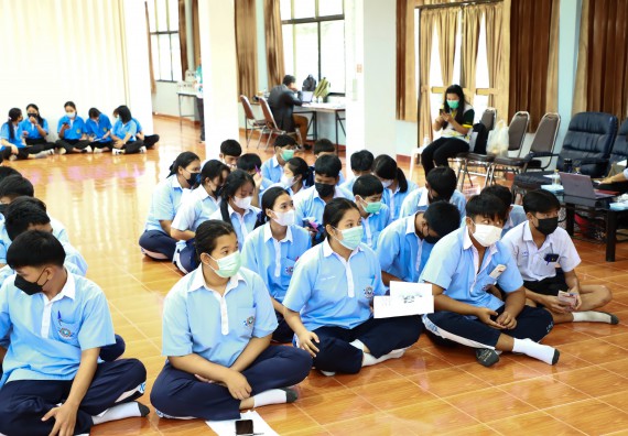 ภาพกิจกรรม  คณะวิทยาศาสตร์และเทคโนโลยี จัดกิจกรรมค่ายวิทยาศาสตร์สัญจร ปีการศึกษา 2565 ให้กับนักเรียนระดับชั้นมัธยมศึกษาตอนปลาย โรงเรียนวังไทรวิทยาคม