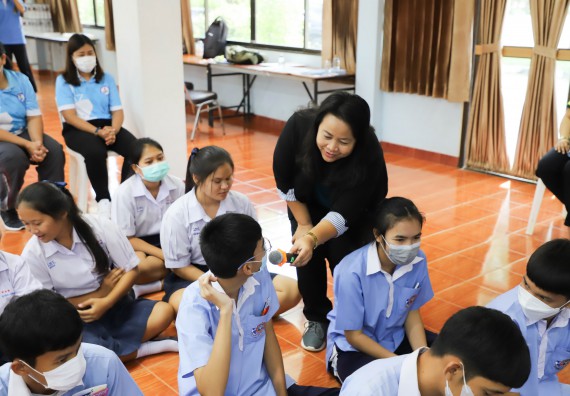 ภาพกิจกรรม  คณะวิทยาศาสตร์และเทคโนโลยี จัดกิจกรรมค่ายวิทยาศาสตร์สัญจร ปีการศึกษา 2565 ให้กับนักเรียนระดับชั้นมัธยมศึกษาตอนปลาย โรงเรียนวังไทรวิทยาคม