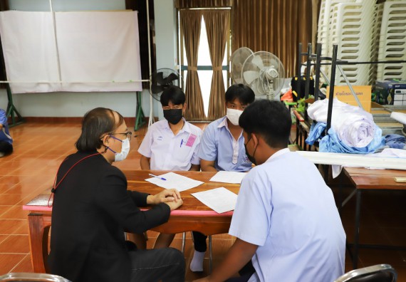 ภาพกิจกรรม  คณะวิทยาศาสตร์และเทคโนโลยี จัดกิจกรรมค่ายวิทยาศาสตร์สัญจร ปีการศึกษา 2565 ให้กับนักเรียนระดับชั้นมัธยมศึกษาตอนปลาย โรงเรียนวังไทรวิทยาคม