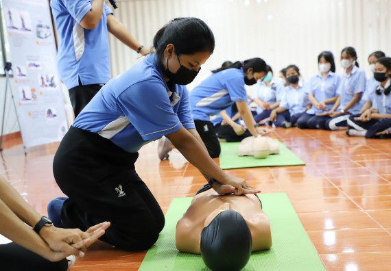 ภาพกิจกรรม  คณะวิทยาศาสตร์และเทคโนโลยี จัดกิจกรรมค่ายวิทยาศาสตร์สัญจร ปีการศึกษา 2565 ให้กับนักเรียนระดับชั้นมัธยมศึกษาตอนปลาย โรงเรียนวังไทรวิทยาคม