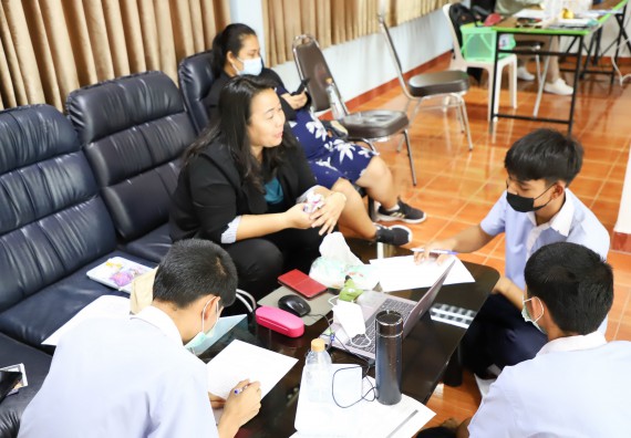 ภาพกิจกรรม  คณะวิทยาศาสตร์และเทคโนโลยี จัดกิจกรรมค่ายวิทยาศาสตร์สัญจร ปีการศึกษา 2565 ให้กับนักเรียนระดับชั้นมัธยมศึกษาตอนปลาย โรงเรียนวังไทรวิทยาคม