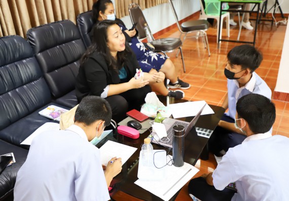 ภาพกิจกรรม  คณะวิทยาศาสตร์และเทคโนโลยี จัดกิจกรรมค่ายวิทยาศาสตร์สัญจร ปีการศึกษา 2565 ให้กับนักเรียนระดับชั้นมัธยมศึกษาตอนปลาย โรงเรียนวังไทรวิทยาคม