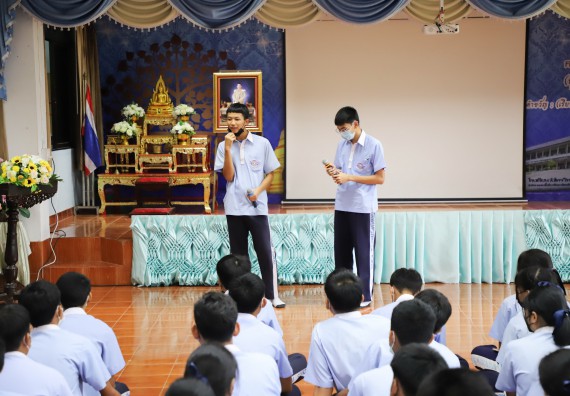 ภาพกิจกรรม  คณะวิทยาศาสตร์และเทคโนโลยี จัดกิจกรรมค่ายวิทยาศาสตร์สัญจร ปีการศึกษา 2565 ให้กับนักเรียนระดับชั้นมัธยมศึกษาตอนปลาย โรงเรียนวังไทรวิทยาคม