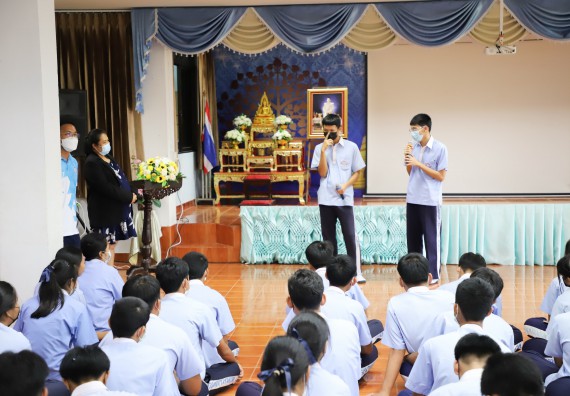 ภาพกิจกรรม  คณะวิทยาศาสตร์และเทคโนโลยี จัดกิจกรรมค่ายวิทยาศาสตร์สัญจร ปีการศึกษา 2565 ให้กับนักเรียนระดับชั้นมัธยมศึกษาตอนปลาย โรงเรียนวังไทรวิทยาคม
