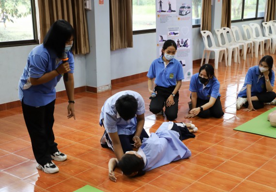 ภาพกิจกรรม  คณะวิทยาศาสตร์และเทคโนโลยี จัดกิจกรรมค่ายวิทยาศาสตร์สัญจร ปีการศึกษา 2565 ให้กับนักเรียนระดับชั้นมัธยมศึกษาตอนปลาย โรงเรียนวังไทรวิทยาคม
