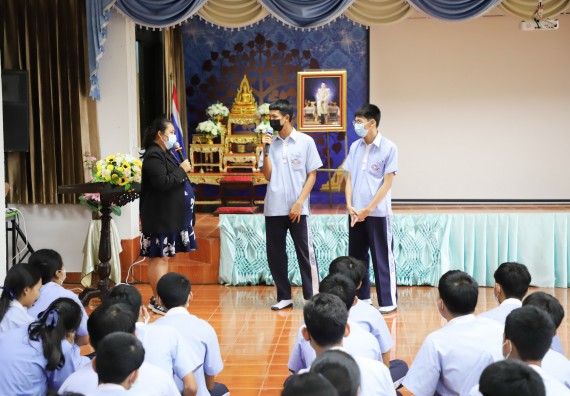 ภาพกิจกรรม  คณะวิทยาศาสตร์และเทคโนโลยี จัดกิจกรรมค่ายวิทยาศาสตร์สัญจร ปีการศึกษา 2565 ให้กับนักเรียนระดับชั้นมัธยมศึกษาตอนปลาย โรงเรียนวังไทรวิทยาคม