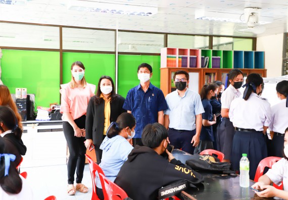 ภาพกิจกรรม  คณะวิทยาศาสตร์และเทคโนโลยี จัดกิจกรรมค่ายวิทยาศาสตร์สัญจร ปีการศึกษา 2565 ให้กับนักเรียนระดับชั้นมัธยมศึกษาตอนปลาย โรงเรียนคลองลานพัฒนาจินดาศักดิ์