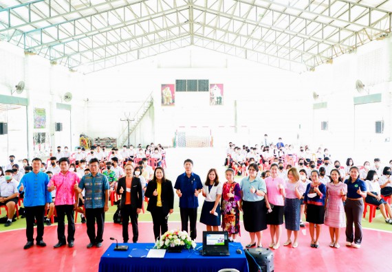 ภาพกิจกรรม  คณะวิทยาศาสตร์และเทคโนโลยี จัดกิจกรรมค่ายวิทยาศาสตร์สัญจร ปีการศึกษา 2565 ให้กับนักเรียนระดับชั้นมัธยมศึกษาตอนปลาย โรงเรียนคลองลานพัฒนาจินดาศักดิ์