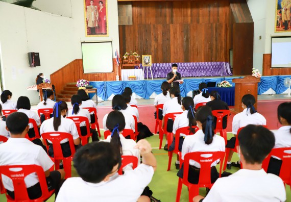 ภาพกิจกรรม  คณะวิทยาศาสตร์และเทคโนโลยี จัดกิจกรรมค่ายวิทยาศาสตร์สัญจร ปีการศึกษา 2565 ให้กับนักเรียนระดับชั้นมัธยมศึกษาตอนปลาย โรงเรียนคลองลานพัฒนาจินดาศักดิ์