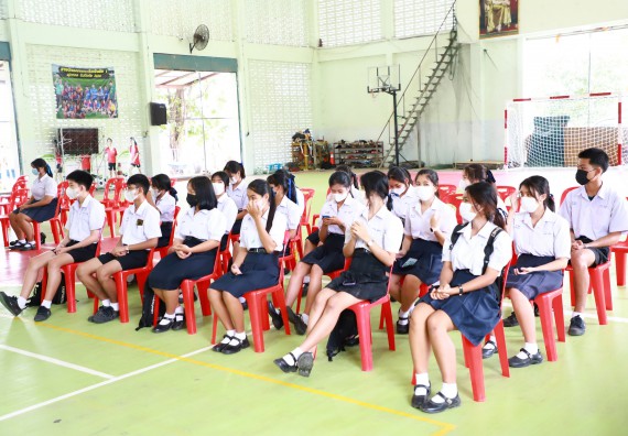 ภาพกิจกรรม  คณะวิทยาศาสตร์และเทคโนโลยี จัดกิจกรรมค่ายวิทยาศาสตร์สัญจร ปีการศึกษา 2565 ให้กับนักเรียนระดับชั้นมัธยมศึกษาตอนปลาย โรงเรียนคลองลานพัฒนาจินดาศักดิ์