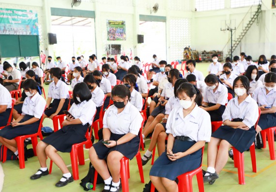 ภาพกิจกรรม  คณะวิทยาศาสตร์และเทคโนโลยี จัดกิจกรรมค่ายวิทยาศาสตร์สัญจร ปีการศึกษา 2565 ให้กับนักเรียนระดับชั้นมัธยมศึกษาตอนปลาย โรงเรียนคลองลานพัฒนาจินดาศักดิ์