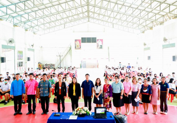 ภาพกิจกรรม  คณะวิทยาศาสตร์และเทคโนโลยี จัดกิจกรรมค่ายวิทยาศาสตร์สัญจร ปีการศึกษา 2565 ให้กับนักเรียนระดับชั้นมัธยมศึกษาตอนปลาย โรงเรียนคลองลานพัฒนาจินดาศักดิ์