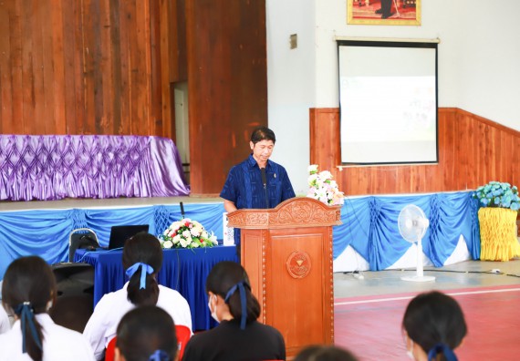 ภาพกิจกรรม  คณะวิทยาศาสตร์และเทคโนโลยี จัดกิจกรรมค่ายวิทยาศาสตร์สัญจร ปีการศึกษา 2565 ให้กับนักเรียนระดับชั้นมัธยมศึกษาตอนปลาย โรงเรียนคลองลานพัฒนาจินดาศักดิ์