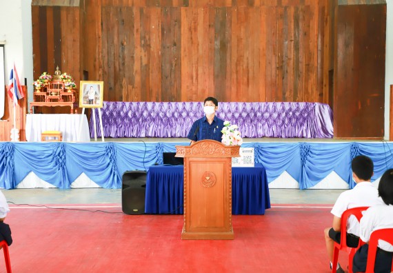 ภาพกิจกรรม  คณะวิทยาศาสตร์และเทคโนโลยี จัดกิจกรรมค่ายวิทยาศาสตร์สัญจร ปีการศึกษา 2565 ให้กับนักเรียนระดับชั้นมัธยมศึกษาตอนปลาย โรงเรียนคลองลานพัฒนาจินดาศักดิ์