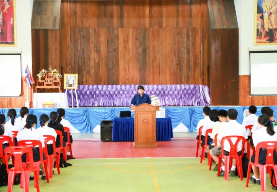 ภาพกิจกรรม  คณะวิทยาศาสตร์และเทคโนโลยี จัดกิจกรรมค่ายวิทยาศาสตร์สัญจร ปีการศึกษา 2565 ให้กับนักเรียนระดับชั้นมัธยมศึกษาตอนปลาย โรงเรียนคลองลานพัฒนาจินดาศักดิ์