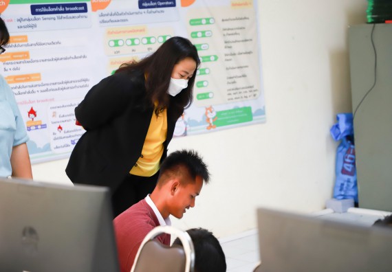 ภาพกิจกรรม  คณะวิทยาศาสตร์และเทคโนโลยี จัดกิจกรรมค่ายวิทยาศาสตร์สัญจร ปีการศึกษา 2565 ให้กับนักเรียนระดับชั้นมัธยมศึกษาตอนปลาย โรงเรียนคลองลานพัฒนาจินดาศักดิ์