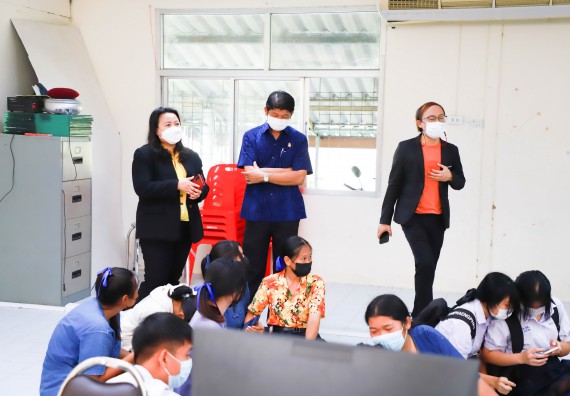 ภาพกิจกรรม  คณะวิทยาศาสตร์และเทคโนโลยี จัดกิจกรรมค่ายวิทยาศาสตร์สัญจร ปีการศึกษา 2565 ให้กับนักเรียนระดับชั้นมัธยมศึกษาตอนปลาย โรงเรียนคลองลานพัฒนาจินดาศักดิ์